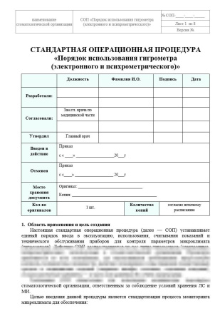 Полный комплект документов «Лекарственное обеспечение в стоматологии»